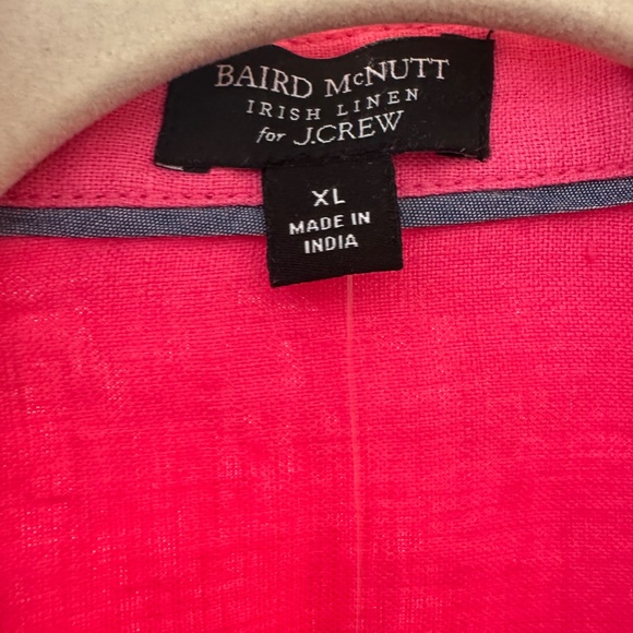 Relaxed-fit short-sleeve Baird McNutt Irish linen shirtdress - Picture 2 of 3